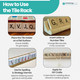 Rounded Wooden Tiles Racks Holders For Numbers and Word Games - 19cm